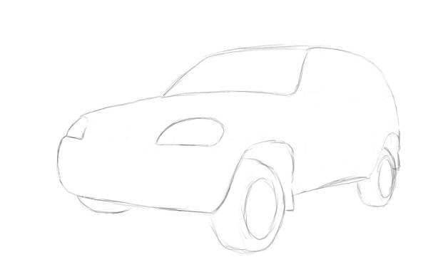 Нива Шевроле 4х4 рисунок