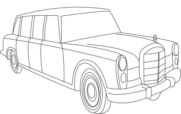 Раскраска Гелендваген лимузин