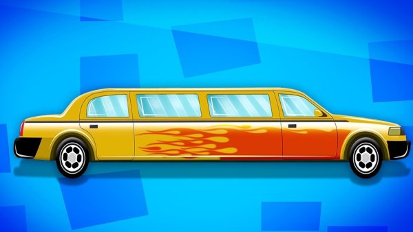 Лимузин мультяшный