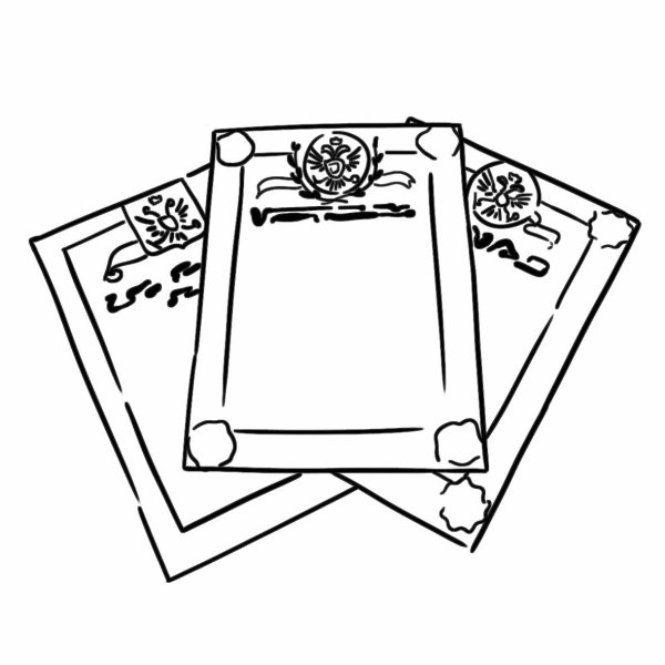 Нарисованный диплом