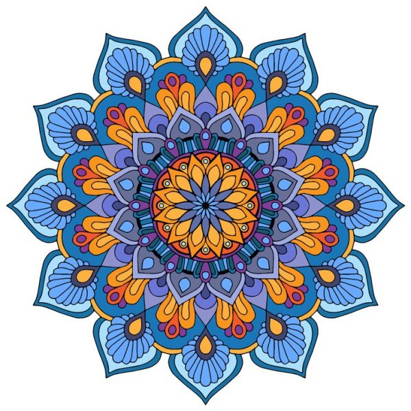 Орнамент Индия Мандала