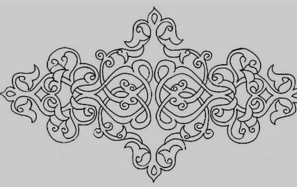Эскиз восточного орнамента