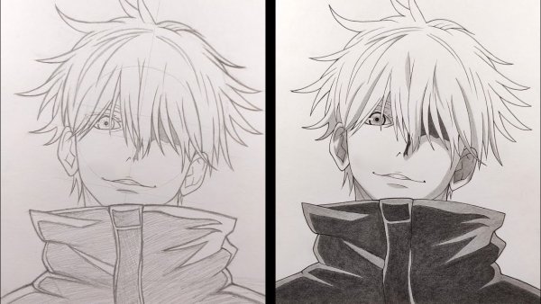 Рисунки аниме Годжо Сатору