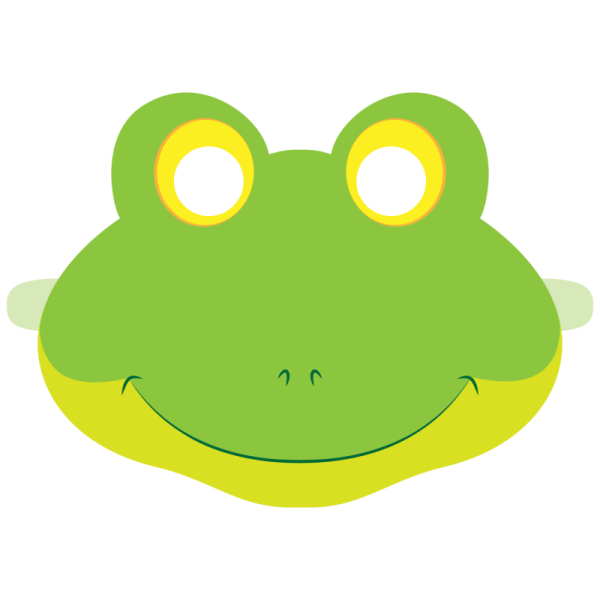Маска лягушки для детей шаблоны