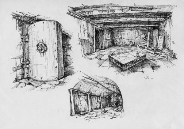 Сталкер концепт арт бункер