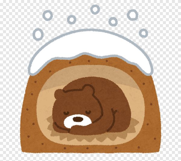 Мишка спит в берлоге