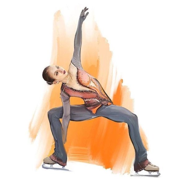 Александра Трусова рисунок