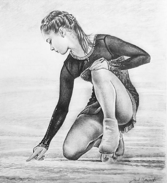 Фигуристка портрет