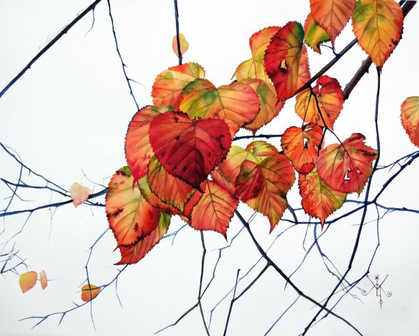 Осенняявеика акварель