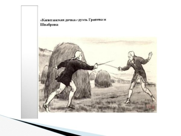 Дуэль Гринева и Швабрина «Капитанская дочка» а.с. Пушкина