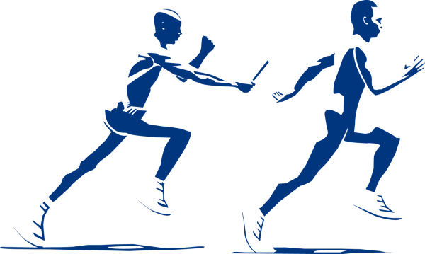 Легкоатлетическая эстафета вектор