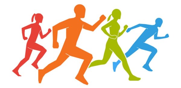 Легкоатлетическая эстафета логотип