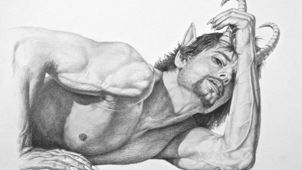 Сатир фавн гравюра