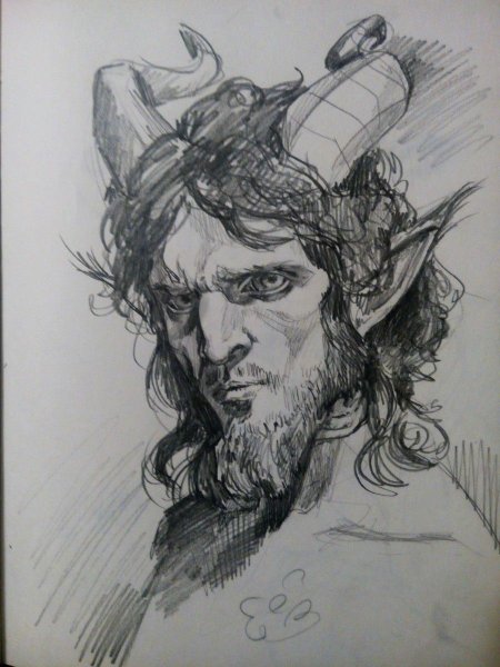 Фавн раскраска