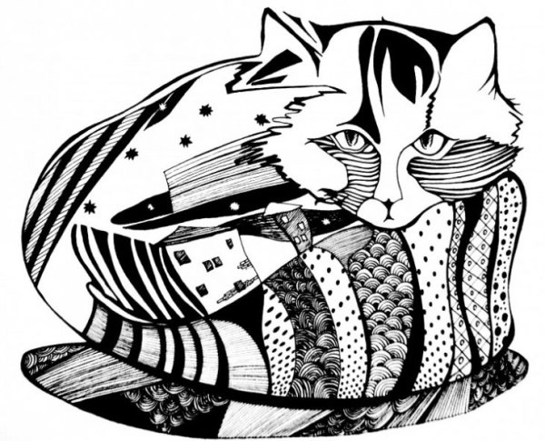 Стилизованная кошка