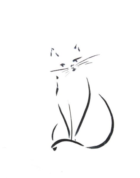 Тату кошка эскизы