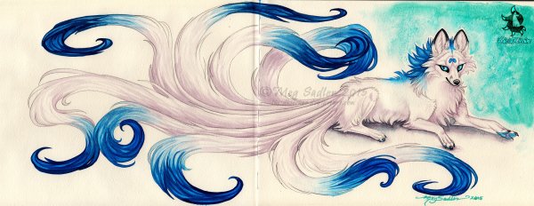 Кицунэ голубая лиса