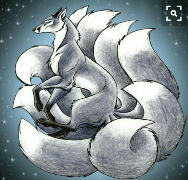 Кумихо лиса 9 хвостов