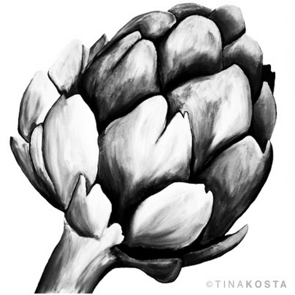 Артишок иллюстрация