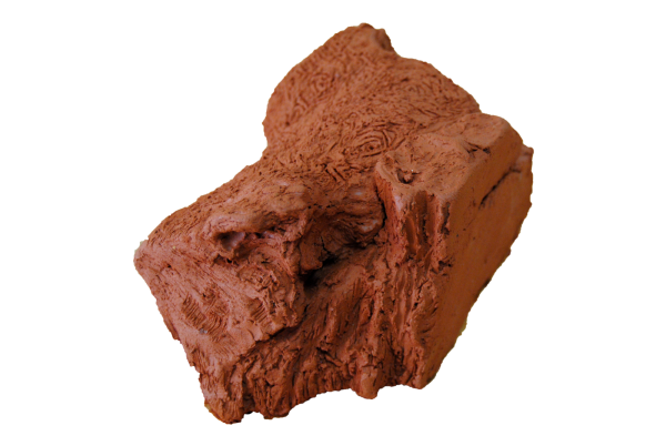 Глина на белом фоне