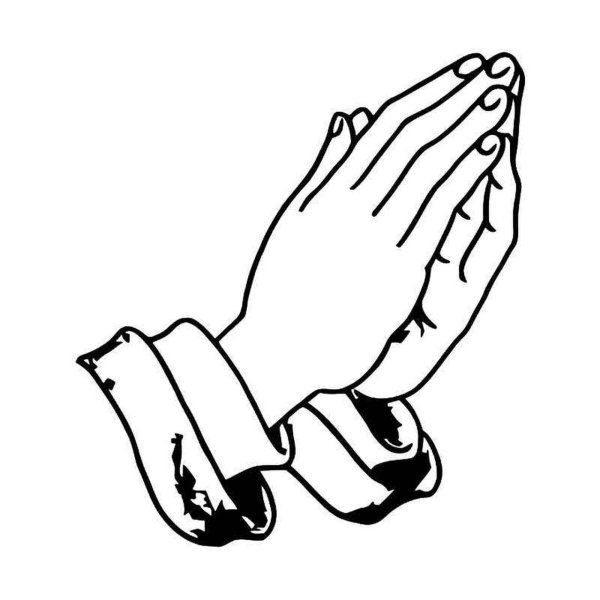 Руки в молитве рисунок