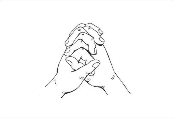 Руки сложенные в замок