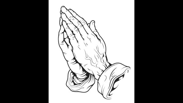 Молящиеся руки вектор