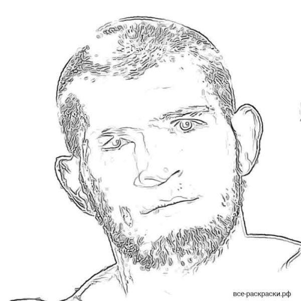 Портрет Хабиба Нурмагомедова