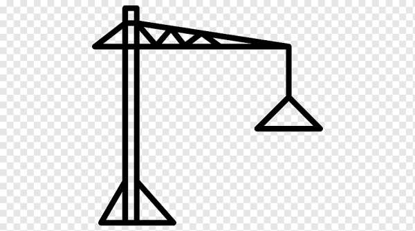 Строительный кран пиктограмма
