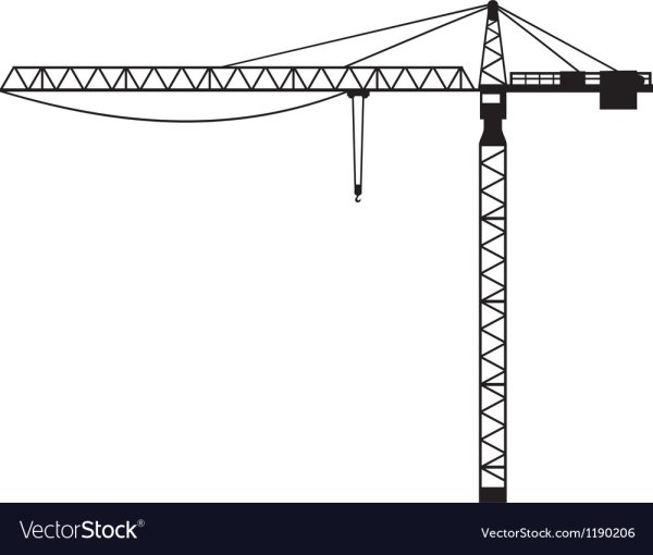 Строительный кран вектор