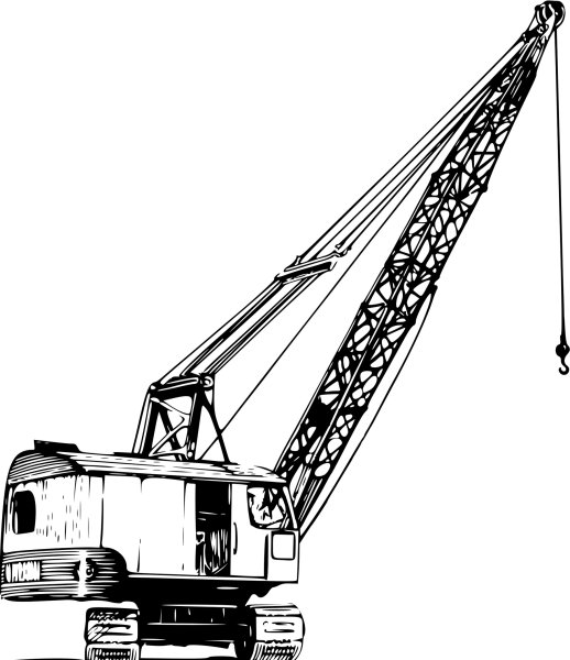 Кран строительный стреловой