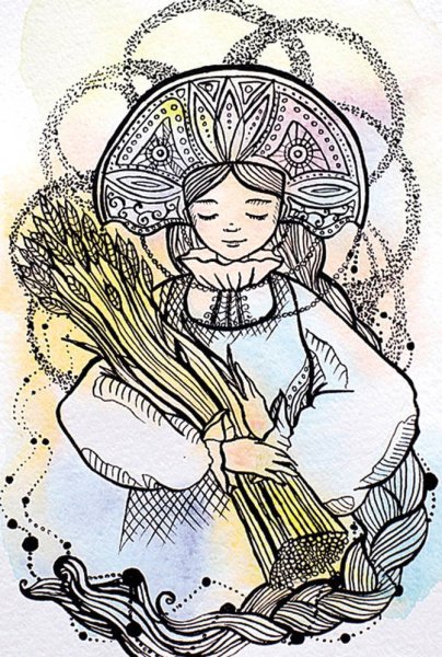 Образ Берегини рисунок