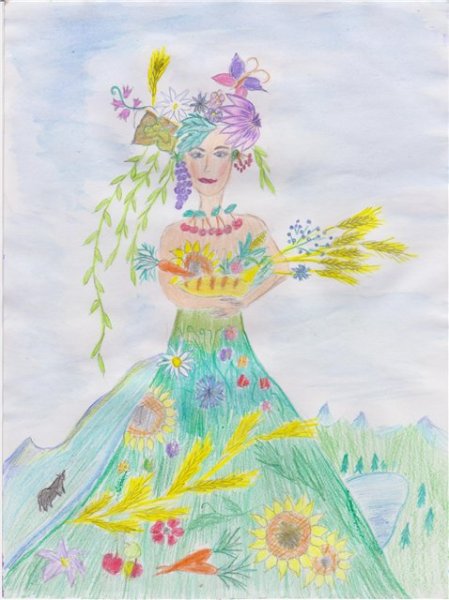 Берегиня рисунок