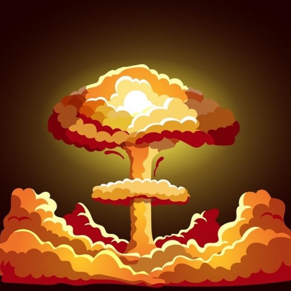 Нарисовать ядерный взрыв