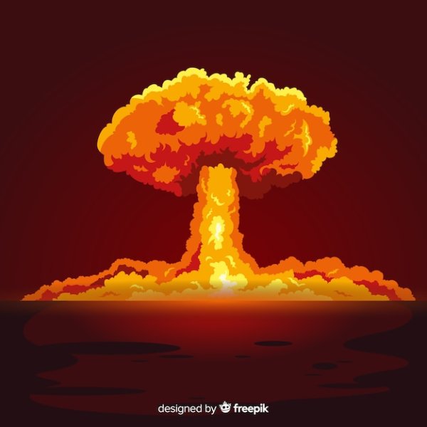 Ядерный гриб вектор