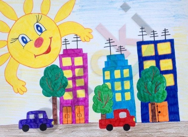 Рисование мой город