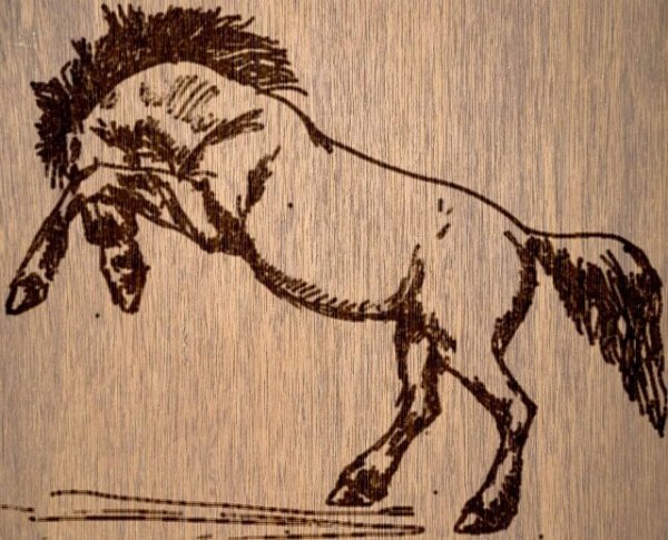 Контурное Выжигание по дереву