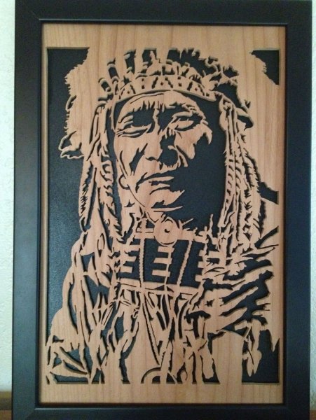 Силуэтное Выжигание по дереву