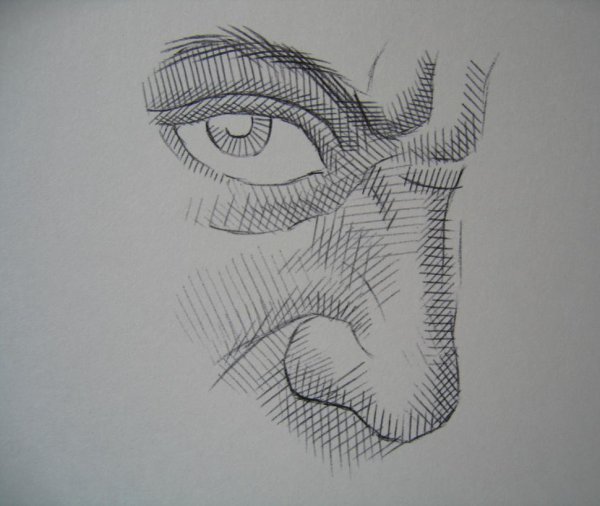 Штрихи гелевой ручкой