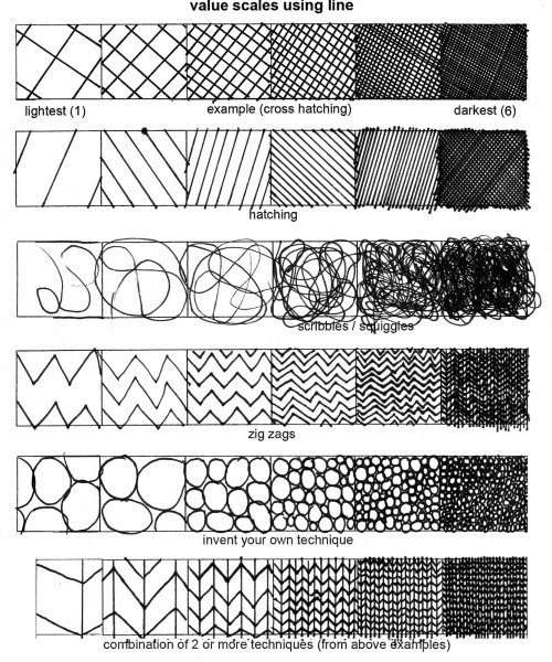 Перекрестная штриховка рисунок
