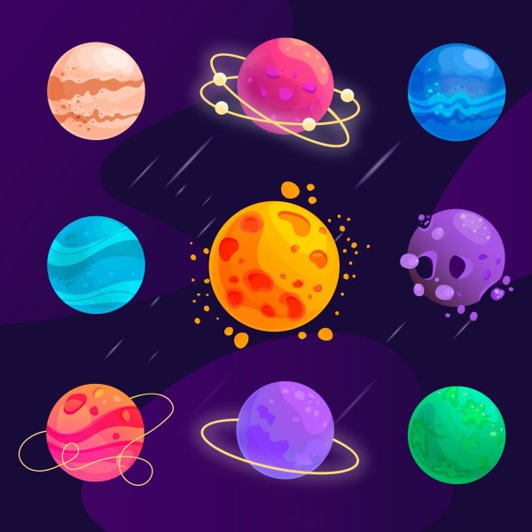 Стилизованные планеты