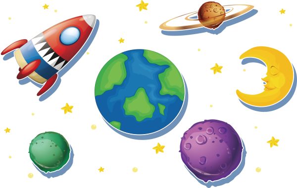 Планеты мультяшные