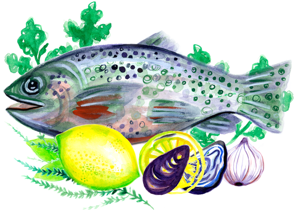 Сельдь карандашом