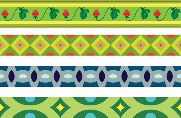 Растительный орнамент в полосе