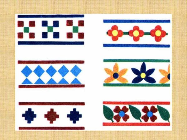 Геометрический орнамент в полосе