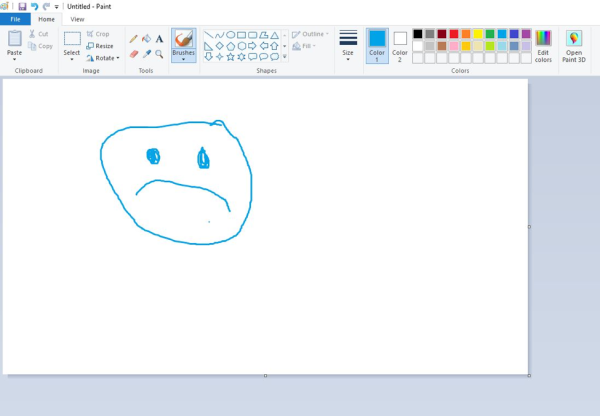 Простые рисунки в Paint