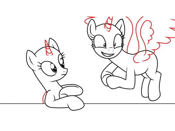 Картинки аниме девочек для срисовки