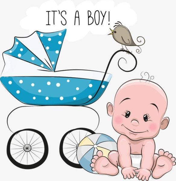 Детский клипарт новорожденный