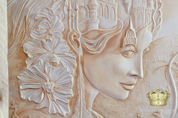 Узоры из декоративной штукатурки