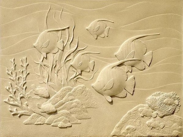 Панно из шпаклевки на стену